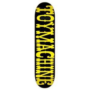  Toy Machine Matokie V5 Yellow Logo Skateboard Deck   7.5 