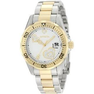 Invicta Womens 0466 Angel Collection 18k Gold Plated Stainless Steel 