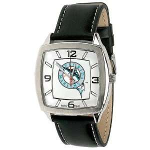  Florida Marlins Mens Retro Style Watch Leather Band 