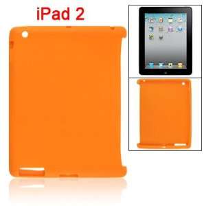   Protective Orange Soft Silicone Skin Cover for iPad 2G Electronics