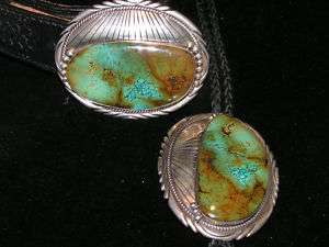 Museum Quality Turquoise Bolo Tie Belt Buckle  