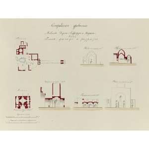   Mausoleum,Khodzha Abdurderuni Ishrat Khan,plans,c1868