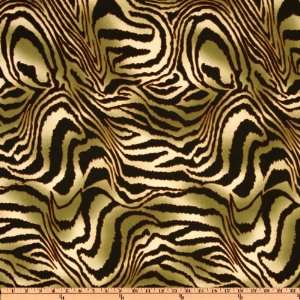  58 Wide Stretch Jersey ITY Knit Tiger Wave Olive Fabric 