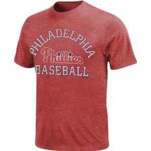  Philadelphia Phillies Red Market Value Heathered T Shirt 