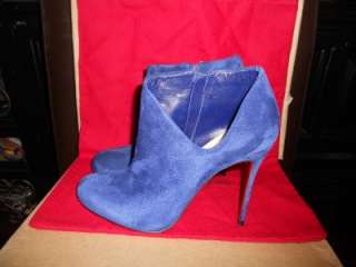 Christian Louboutin LISSE 100 Suede Cutout Ankle Booties Boots Shoes 
