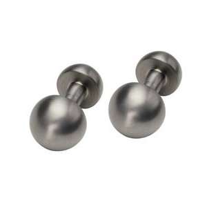   titanium domed shaped head and tail cufflinks. Made in England