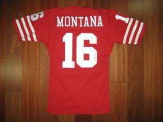 early 80s Authentic 49ers Joe Montana WILSON jersey 36  
