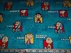 RED PEANUTS SNOOPY CHARLIE BROWN LINUS LUCY SALLY COTTON FABRIC BTFQ 