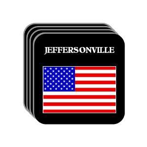  US Flag   Jeffersonville, Indiana (IN) Set of 4 Mini 