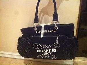 Black Juicy Couture Diaper Bag  