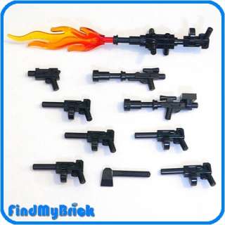 Lego 10 Weapons Blaster Guns set (Set E) NEW  