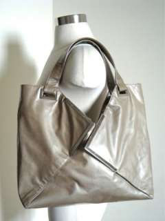 KOOBA Rio Patent Metal Tipped Tote in Taupe Leather $645  