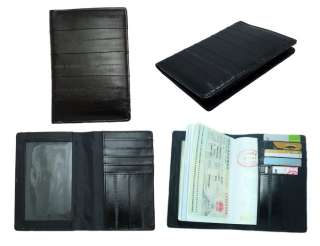 Genuine Eel skin Leather PASSPORT holder Wallet Travel wallet 13 