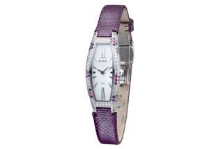 EBOHR Luxury KANA Ladies Jewel Leather Strap Womens Wrist Quartz Watch 