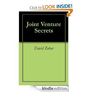 Joint Venture Secrets David Zohar  Kindle Store