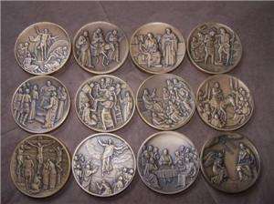   CHRISTI Franklin Mint Medal Set LIFE OF CHRIST Nativity , Last Supper