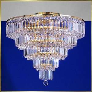   Crystal Chandelier, MU 1502, 12 lights, 24Kt Gold, 26 wide X 20 high