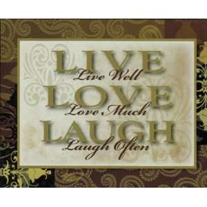 Live Love Laugh Decorative Wall Hanging 