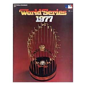  1977 World Series Official Program 