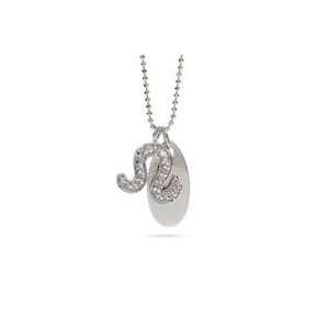   Silver and CZ Engravable Leo Zodiac Charm Necklace July 23   August 22