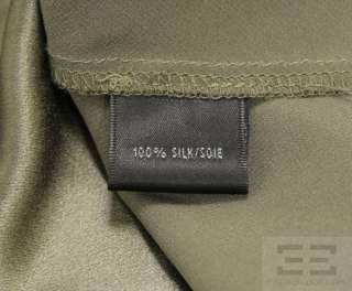 Lafayette 148 Sage Green Silk Satin Sleeveless Top Size 16  