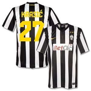 10 11 Juventus Home Stadium Jersey + Krasic 27 (Fan Style 