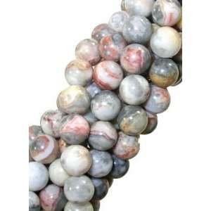  8mm Crazy Lace Agate Round Beads Arts, Crafts & Sewing