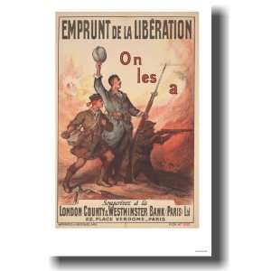  Emprunt de la Liberation   Vintage Reproduction Poster 