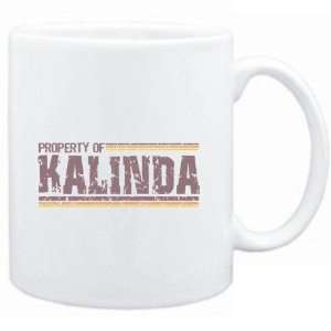 Mug White  Property of Kalinda   Vintage  Female Names  