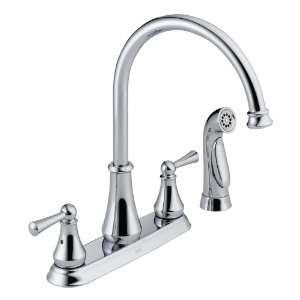  Delta 21902LF Lewiston Two Handle Kitchen Faucet with 