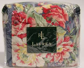 NEW Ralph Lauren Kimberly Blue Floral KING Bedskirt  