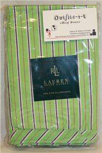 Ralph Lauren Hampton Beach Club KING pillowcase green  