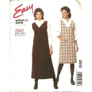  Misses Jumper In Two Lenghts McCalls Sewing Pattern #2842 