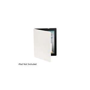   Scosche IPD2FLW iPad 2 Leather Texture Folio Case   White Electronics