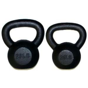  20 and 25 lbs Solid Cast Iron Kettlebell (Kettle Bell 