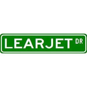  LEARJET Street Sign ~ Custom Aluminum Street Signs Sports 