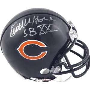  Keith Van Horne Chicago Bears Autographed Mini Helmet with 