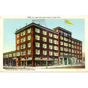   Vintage Postcard   Hotel Kaskaskia   LaSalle Illinois 