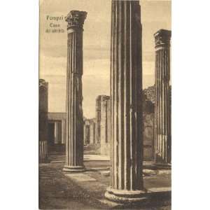   Vintage Postcard Casa del Labirinto Pompei Italy 