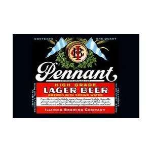  Pennant Lager Beer 12x18 Giclee on canvas