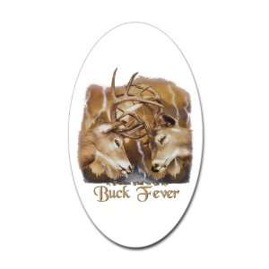  Sticker (Oval) Buck Fever Deer Hunting 