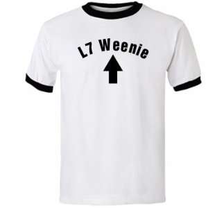 L7 Weenie Custom Unisex Anvil Ringer T Shirt Sports 