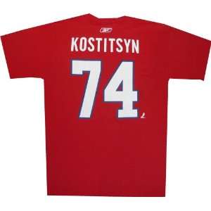  Sergei Kostitsyn Montreal Canadiens T Shirt Jersey #74 