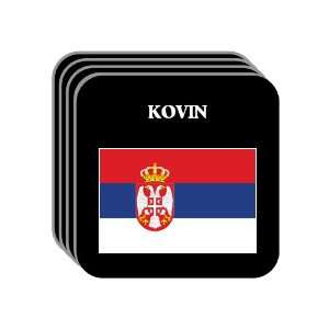  Serbia   KOVIN Set of 4 Mini Mousepad Coasters 