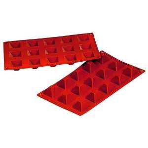  Fat Daddios 15 Cup Silicone Pyramid Baking Pans, Case of 