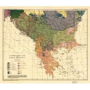  c1918 map Balkan Peninsula