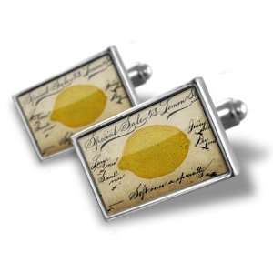   Le citron, lemon   Hand Made Cuff Links A MANS CHOICE Jewelry