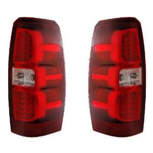  CHEVY AVALANCHE 07 08 LED TAIL LIGHT RED/CLEAR NEW 