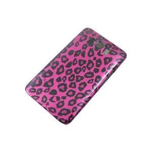  HTC HD2 Graphic Snap On Case   Pink Leopard Cell Phones 