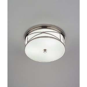  Robert Abbey Chase 15 Wide Nickel Flushmount Ceiling 